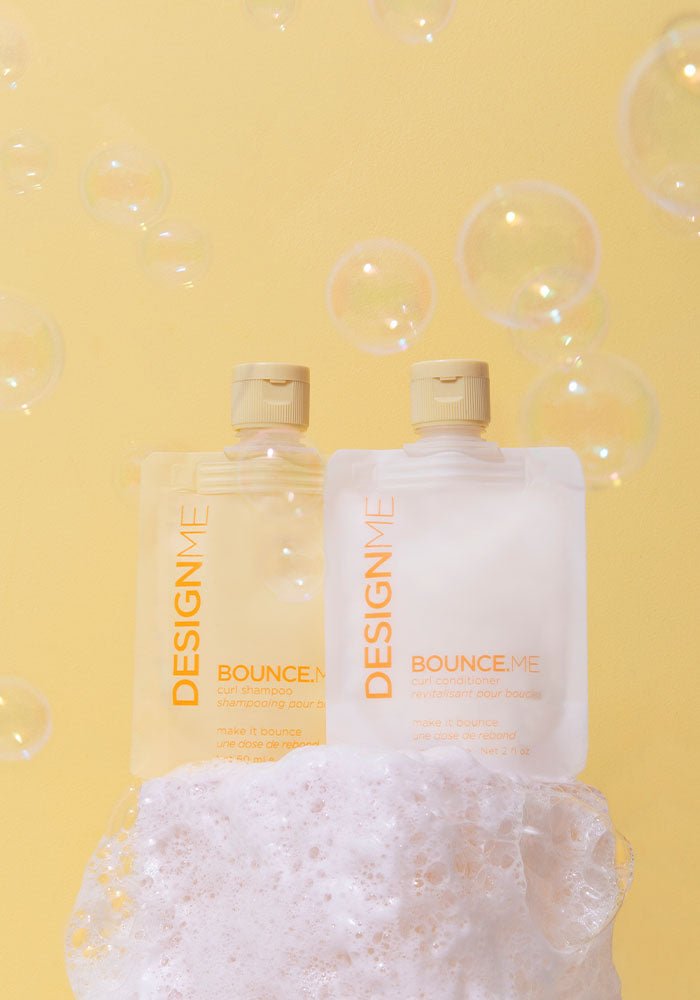 BOUNCE.ME • Curl Shampoo/Conditioner Sample Packs - DESIGNME - Lunica Beauty Distributor for Arizona, Nevada, Utah