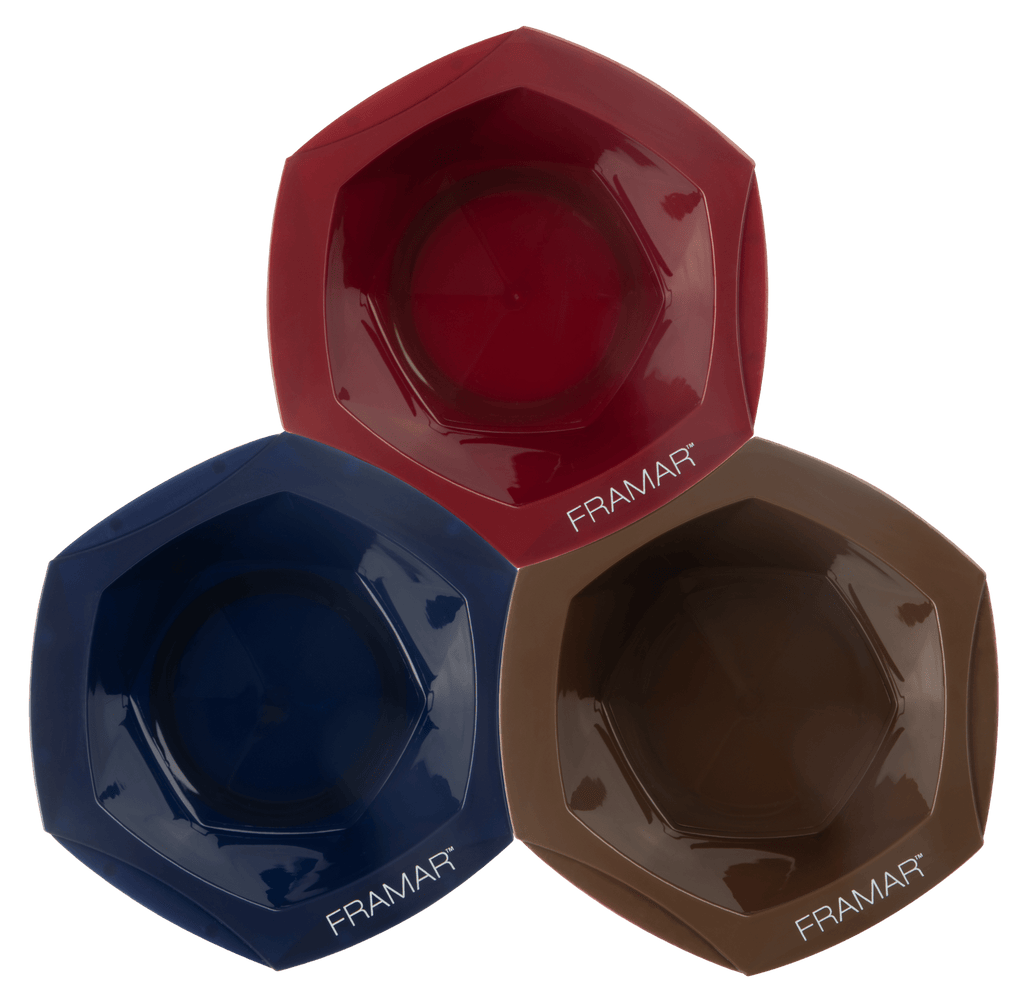 Dark Academia - 3pc Connect & Color Bowls - Framar - Lunica Beauty Distributor for Arizona, Nevada, Utah