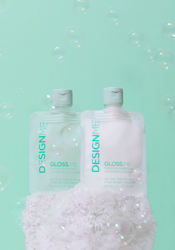 GLOSS.ME • Hydrating Shampoo/Conditioner Sample Packs - DESIGNME - Lunica Beauty Distributor for Arizona, Nevada, Utah