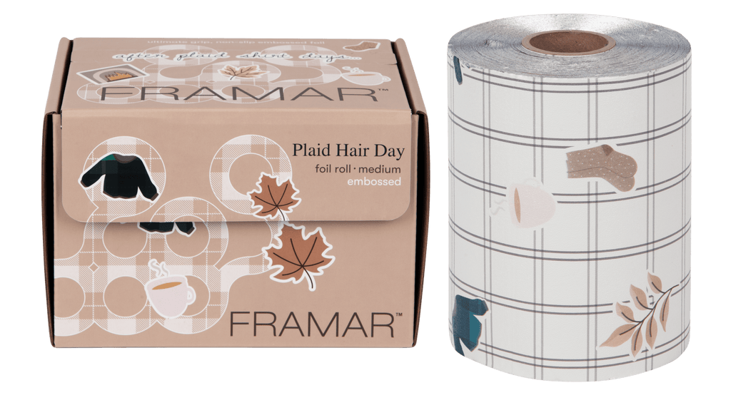 Plaid Hair Day - Embossed Roll - Framar - Lunica Beauty Distributor for Arizona, Nevada, Utah