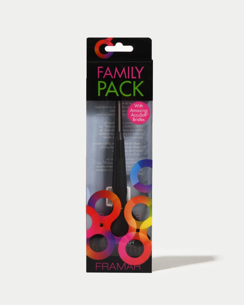 Family Pack Brush Set Black - 3 Pack - Framar - Lunica Beauty Distributor for Arizona, Nevada, Utah