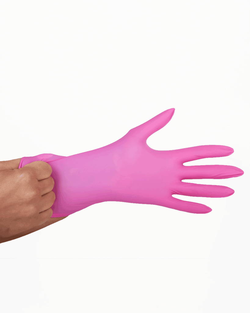 Pink Paws Nitrile Gloves - 100 count - Framar - Lunica Beauty Distributor for Arizona, Nevada, Utah