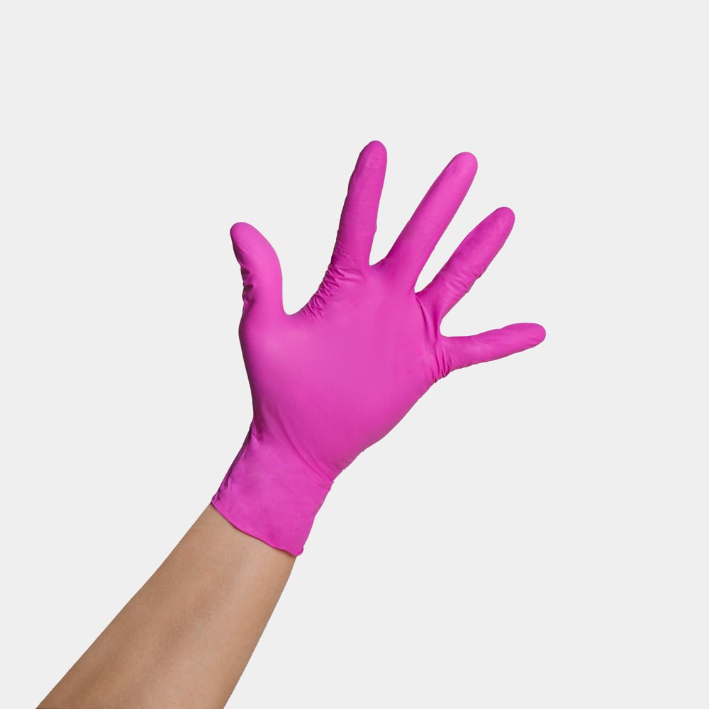 Pink Paws Nitrile Gloves - 100 count - Framar - Lunica Beauty Distributor for Arizona, Nevada, Utah