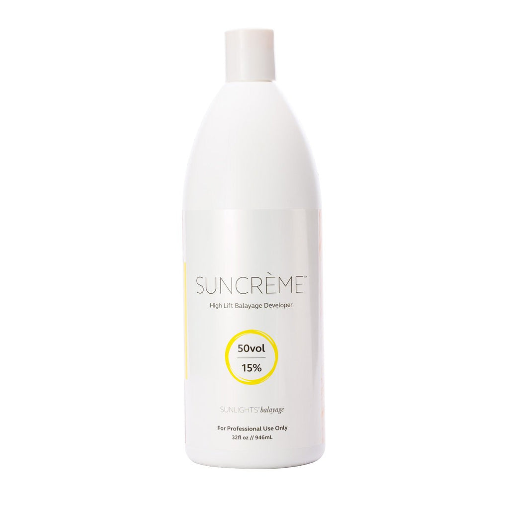 SUNCRÈME™ 50 Volume High Lift Balayage Developer 32oz - Sunlights - Lunica Beauty Distributor for Arizona, Nevada, Utah